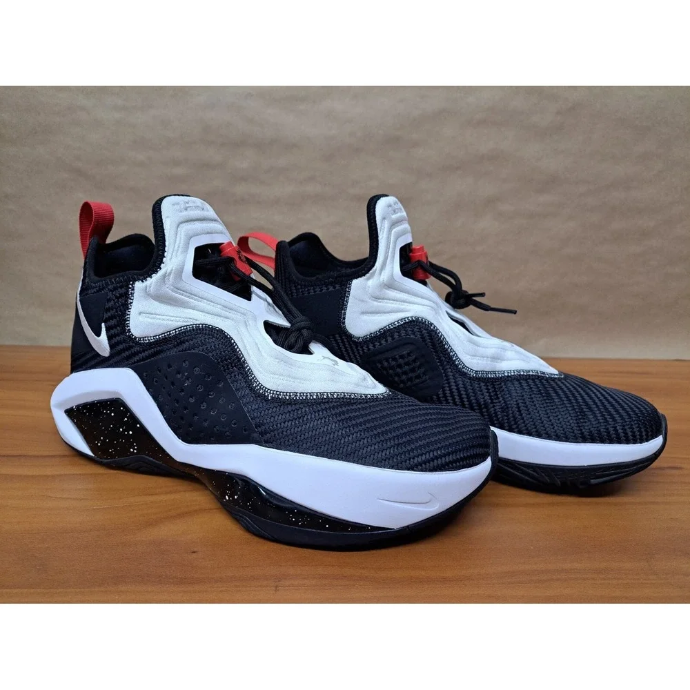 Nike Men's LeBron Soldier XIV Basketball Sneakers Ck6024-002‎ Black White Sz 9.5